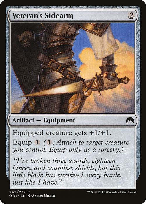 Veteran's Sidearm (ORI-242) - common - Foil