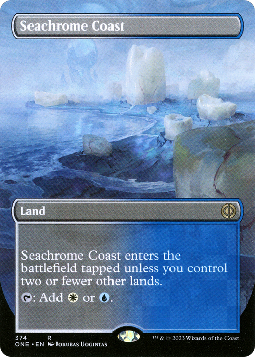 Seachrome Coast (ONE-374) - rare (Borderless) - Foil