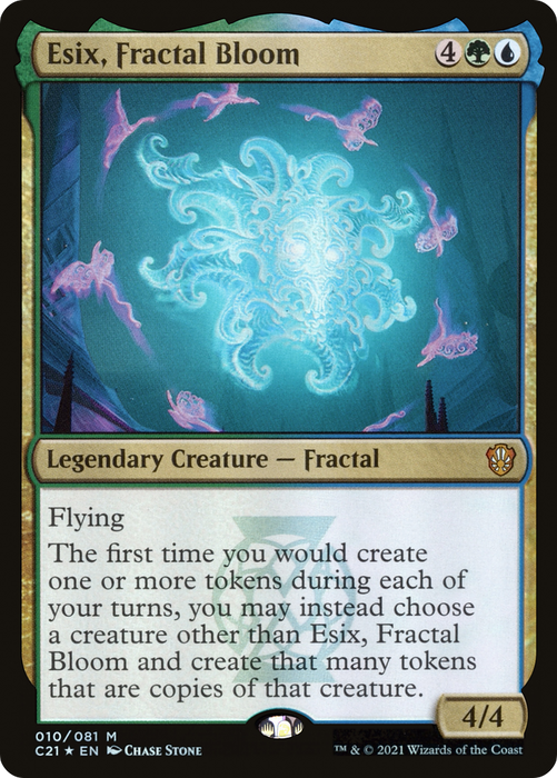 Esix, Fractal Bloom (C21-010) - mythic - Foil