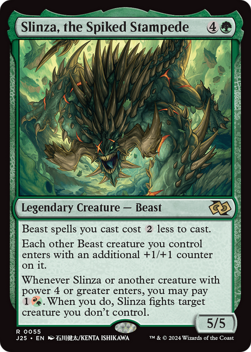 Slinza, the Spiked Stampede (J25-055) - rare