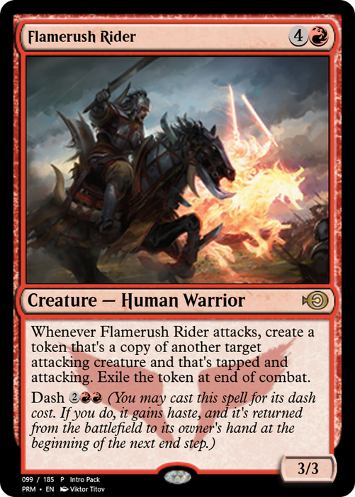 Flamerush Rider (PRM-55713) - rare - Foil