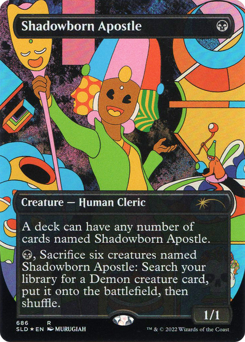 Shadowborn Apostle (SLD-686) - rare (Borderless) - Foil