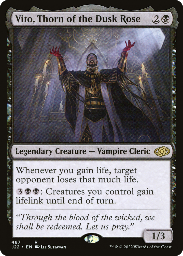 Vito, Thorn of the Dusk Rose (J22-487) - rare