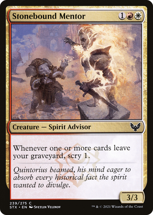 Stonebound Mentor (STX-239) - common - Foil
