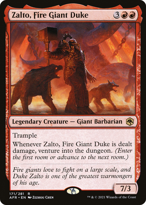 Zalto, Fire Giant Duke (AFR-171) - rare - Foil