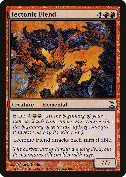 Tectonic Fiend (TSP-181) - uncommon - Foil