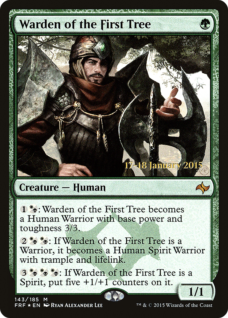 Warden of the First Tree (PRE-143S) - mythic - Foil