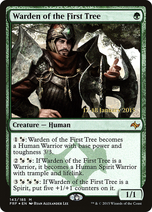 Warden of the First Tree (PRE-143S) - mythic - Foil