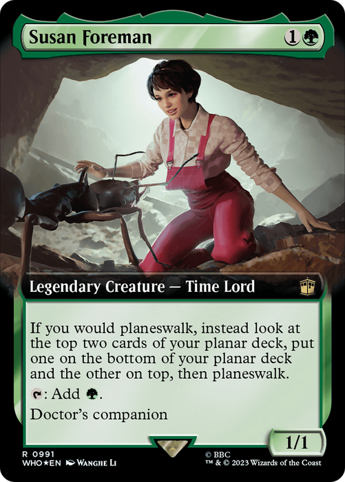 Susan Foreman (WHO-991) - rare: (Extended Art) - Foil