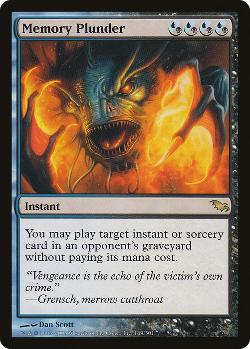 Memory Plunder (SHM-169) - rare - Foil
