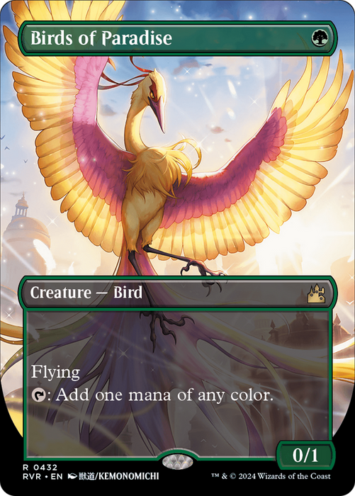 Birds of Paradise (RVR-432) - rare (Borderless) - Foil