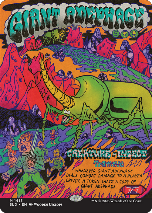 Giant Adephage (SLD-1415) - mythic: (Full Art) (Borderless)