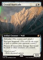 Crystal Barricade (FDN-444) - rare: (Extended Art) - Foil