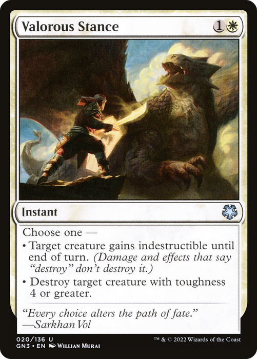 Valorous Stance (GN3-020) - uncommon
