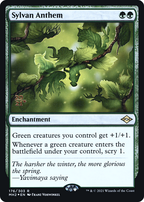 Sylvan Anthem (PRE-176S) - rare - Foil