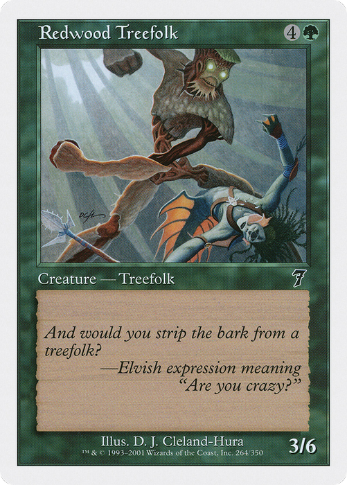 Redwood Treefolk (7ED-264) - common