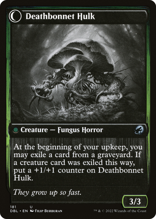 Deathbonnet Sprout // Deathbonnet Hulk (DBL-181) - uncommon: (Double Faced Transform) - Foil