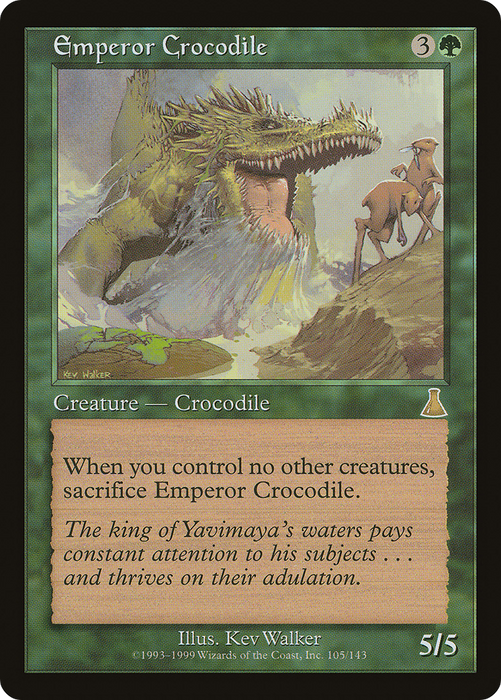 Emperor Crocodile (UDS-105) - rare - Foil