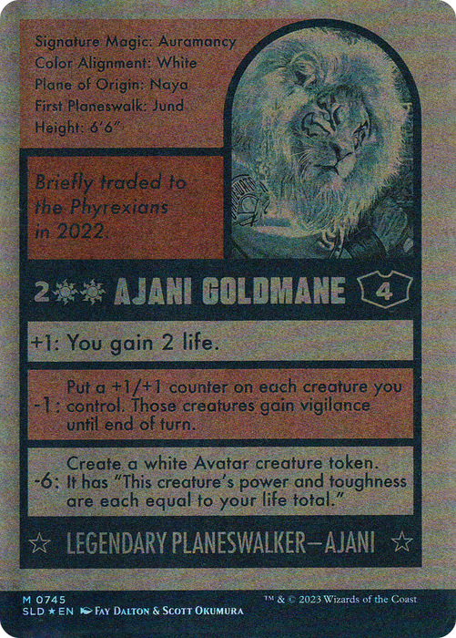 Ajani Goldmane // Ajani Goldmane (SLD-745) - mythic: (Full Art) (Borderless) - Foil