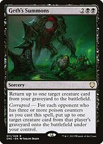 Geth's Summons (ONC-011) - rare