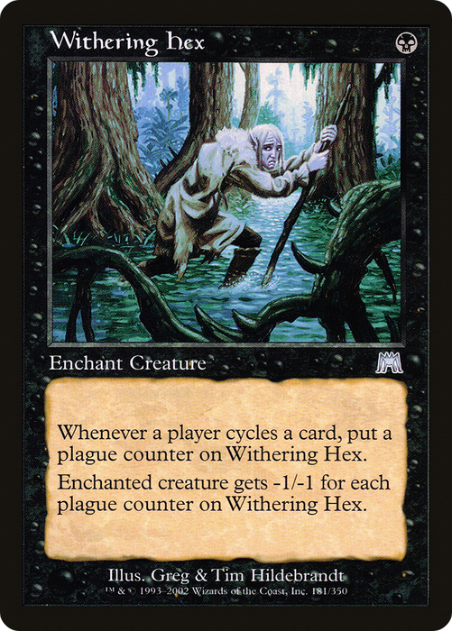 Withering Hex (ONS-181) - uncommon - Foil
