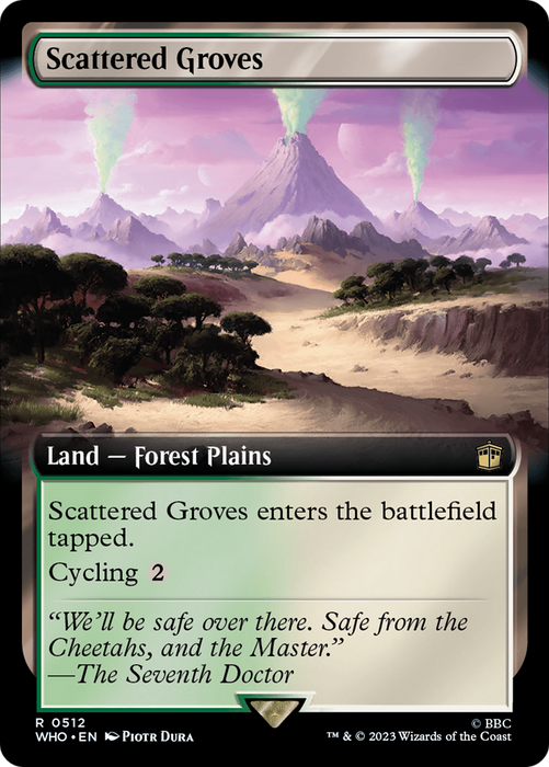 Scattered Groves (WHO-512) - rare: (Extended Art) - Foil