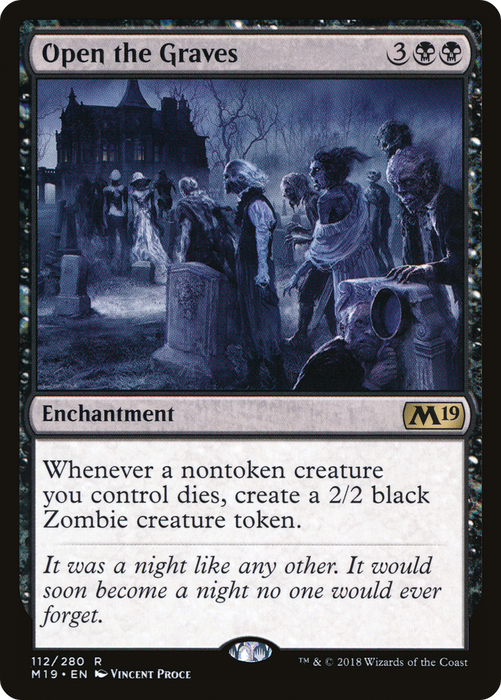 Open the Graves (M19-112) - rare - Foil