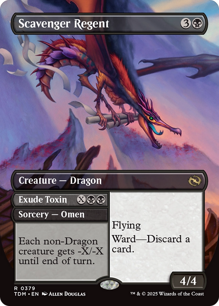 Scavenger Regent // Exude Toxin // Scavenger Regent (TDM-379) - rare (Borderless)