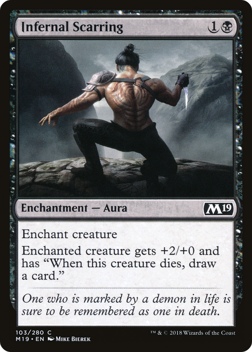 Infernal Scarring (M19-103) - common - Foil