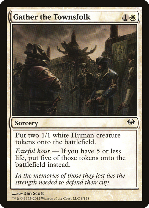 Gather the Townsfolk (DKA-008) - common - Foil