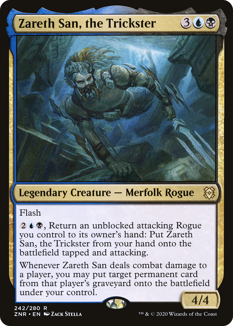 Zareth San, the Trickster (ZNR-242) - rare - Foil