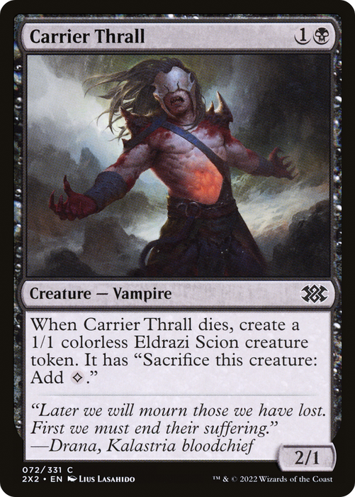 Carrier Thrall (2X2-072) - common - Foil