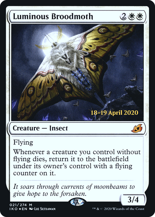 Luminous Broodmoth (PRE-21S) - mythic - Foil