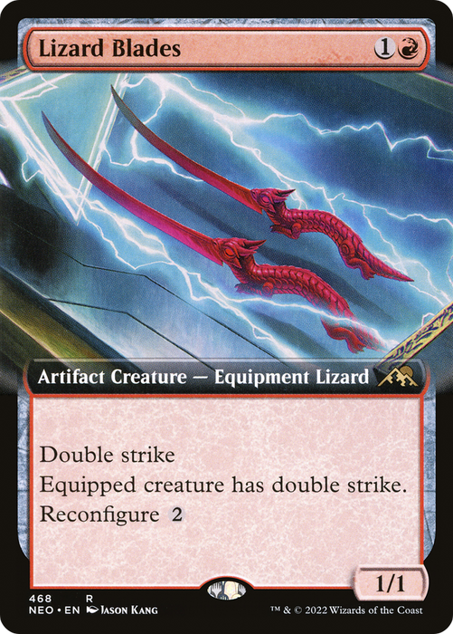 Lizard Blades (NEO-468) - rare: (Extended Art) - Foil