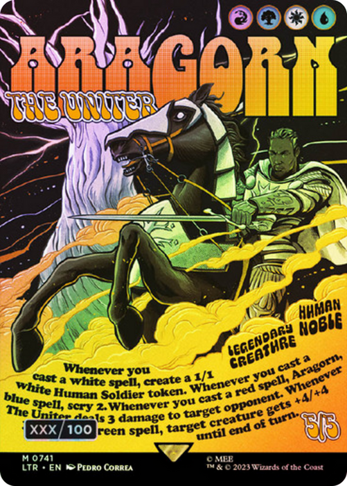 Aragorn, the Uniter (LTR-741Z) - mythic (Borderless) - Foil