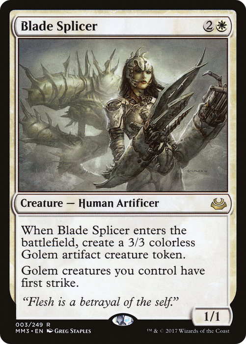 Blade Splicer (MM3-003) - rare - Foil