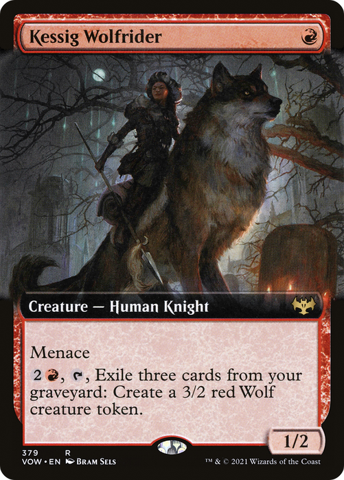 Kessig Wolfrider (VOW-379) - rare: (Extended Art) - Foil