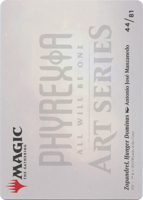 Zopandrel, Hunger Dominus // Zopandrel, Hunger Dominus (AONE-044) - common (Borderless) - Foil