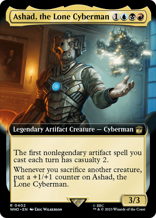 Ashad, the Lone Cyberman (WHO-402) - rare: (Extended Art) - Foil