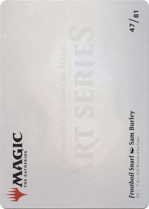 Frostboil Snarl // Frostboil Snarl (ASTX-047) - common (Borderless) - Foil