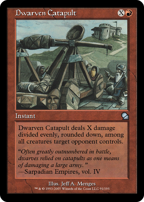 Dwarven Catapult (ME1-091) - uncommon - Foil