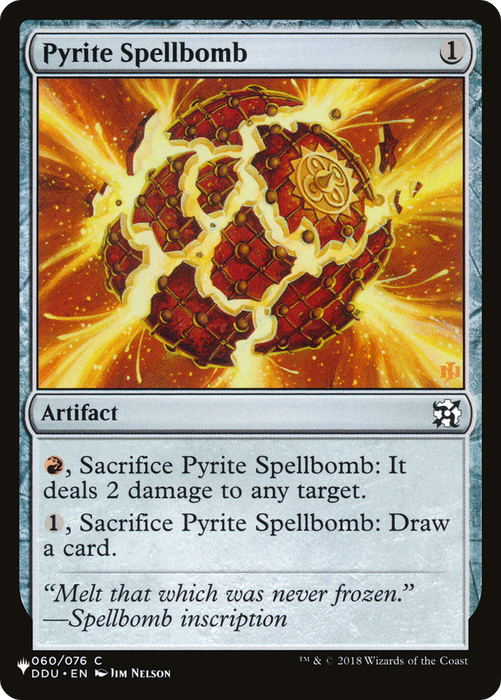 Pyrite Spellbomb (LIST-DDU-60) - common