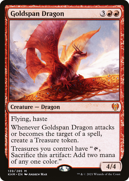Goldspan Dragon (KHM-139) - mythic - Foil