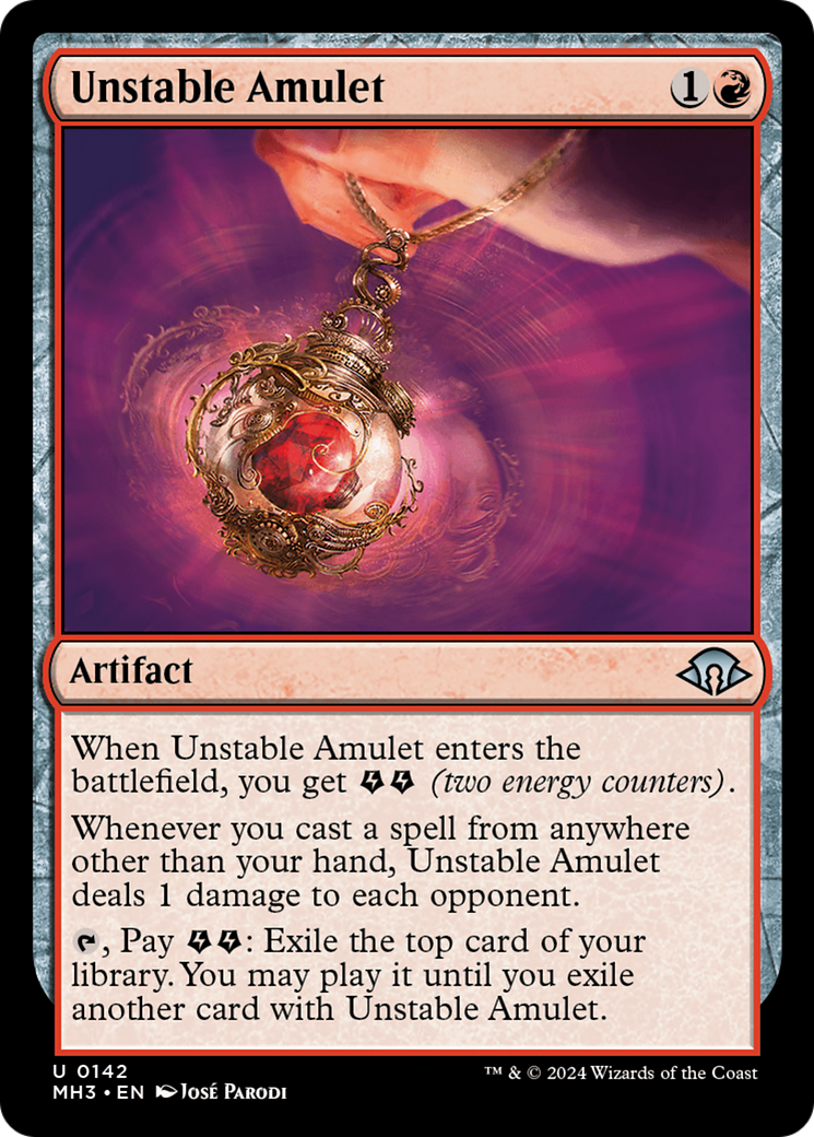 Unstable Amulet (MH3-142) - uncommon