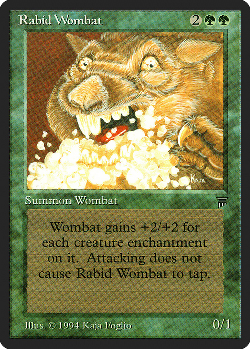 Rabid Wombat (LEG-198) - uncommon