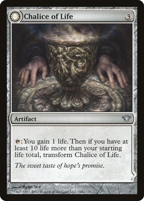 Chalice of Life // Chalice of Death (DKA-146) - uncommon: (Double Faced Transform)