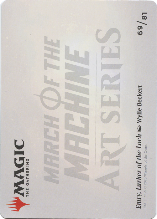 Emry, Lurker of the Loch // Emry, Lurker of the Loch (AMOM-069) - common (Borderless) - Foil