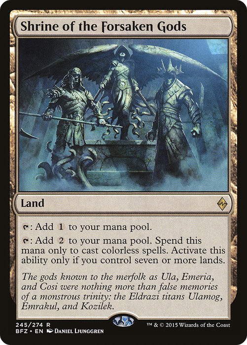 Shrine of the Forsaken Gods (BFZ-245) - rare
