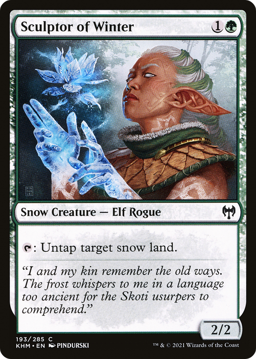 Sculptor of Winter (KHM-193) - common: (snow) - Foil
