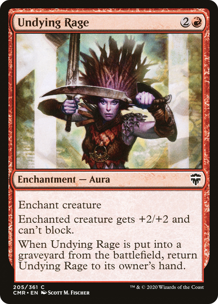 Undying Rage (CMR-205) - common - Foil